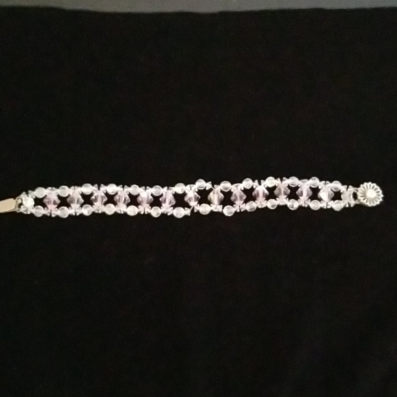 Crystal Bead Stretch Bracelet - Picture 1 of 7